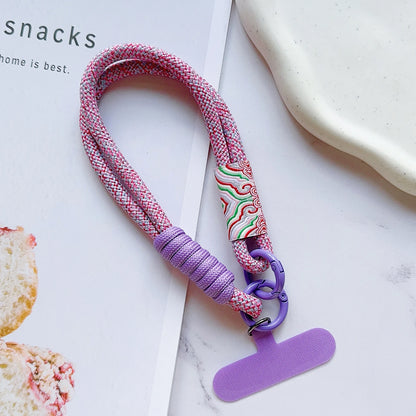 New Handwoven Universal Lanyard Mobile Phone Universal Lanyard Wrist Strap Short Rope Hand Strap Hand Rope Decorative Pendant