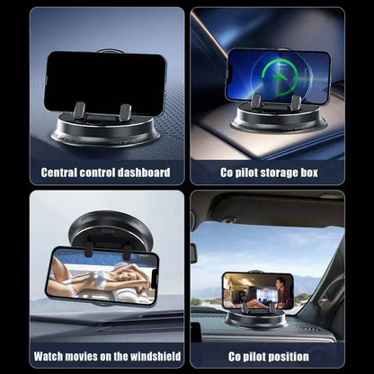 Electric Auto Scal Car Phone Holder Mount Cell Phone Mobile Holder Support For Car,360° Rotatable Dashboard With Touch Button