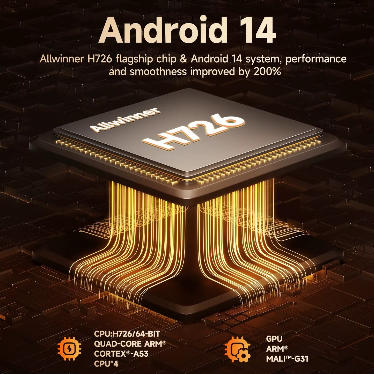 Magcubic Android 14 900ANSI Projector Auto Focus Native 1080P Support 8K With Wifi6 BT5.4 Portable Movie Outdoor HY350Max