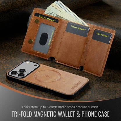 Leather Phone Case for iPhone 17 Pro Max 17Air 16e 16 Plus 15 14 13 12 11 7 8 SE3 Magnetic Detachable Card Holder Wallet Cover
