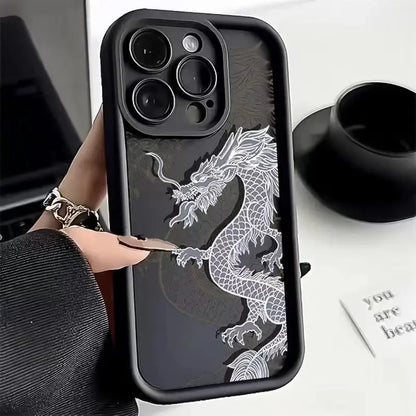 East Dragon Phone Case For Samsung Galaxy S25 S24 S23 S22 Ultra  FE A55 A54 A34 A15 A14 A35 A52 A53 5G Shockproof Silicone Cover