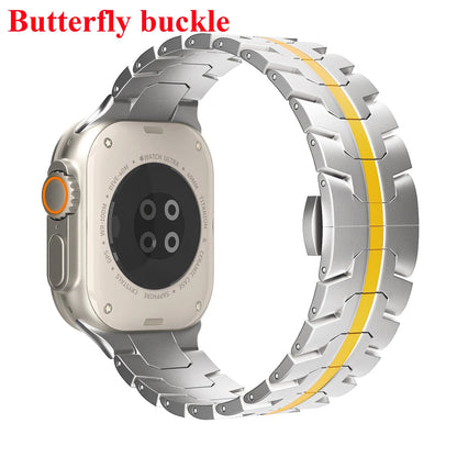Stainless Steel Strap For Apple Watch Series 10 9 8 7 46mm 45mm SE 6 42mm 44mm Metal Bracelet Band For iWatch Ultra Ultra2 49mm
