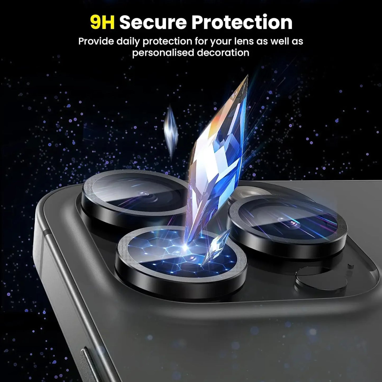 2-3Pcs Metal Tempered Glass Camera Lens Protector Cover For IPhone 15 16Pro Max 15 16 Plus Protection Phone Accessories