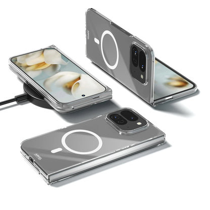 For Google Pixel 9 Pro Fold Case Protective Clear Magsafe Anti-Scrach Shell Back Cover