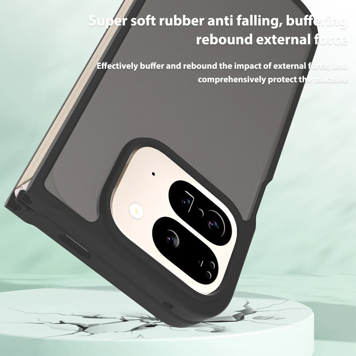 Pixel 9 Pro Fold Matte Clear Phone Case, Drop Protection Slim frosted Cover For Google Pixel 9 Pro Fold