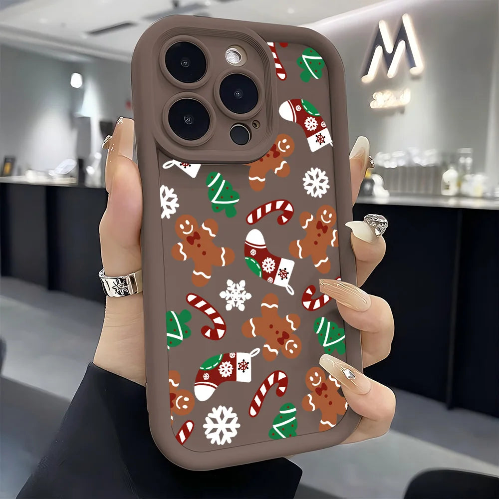 Santa Claus Elk Snowman Christmas Phone Case For Google Pixel 9 8 7 8A 7A Pro XL 4G 5G Soft Silicone TPU Back Cover