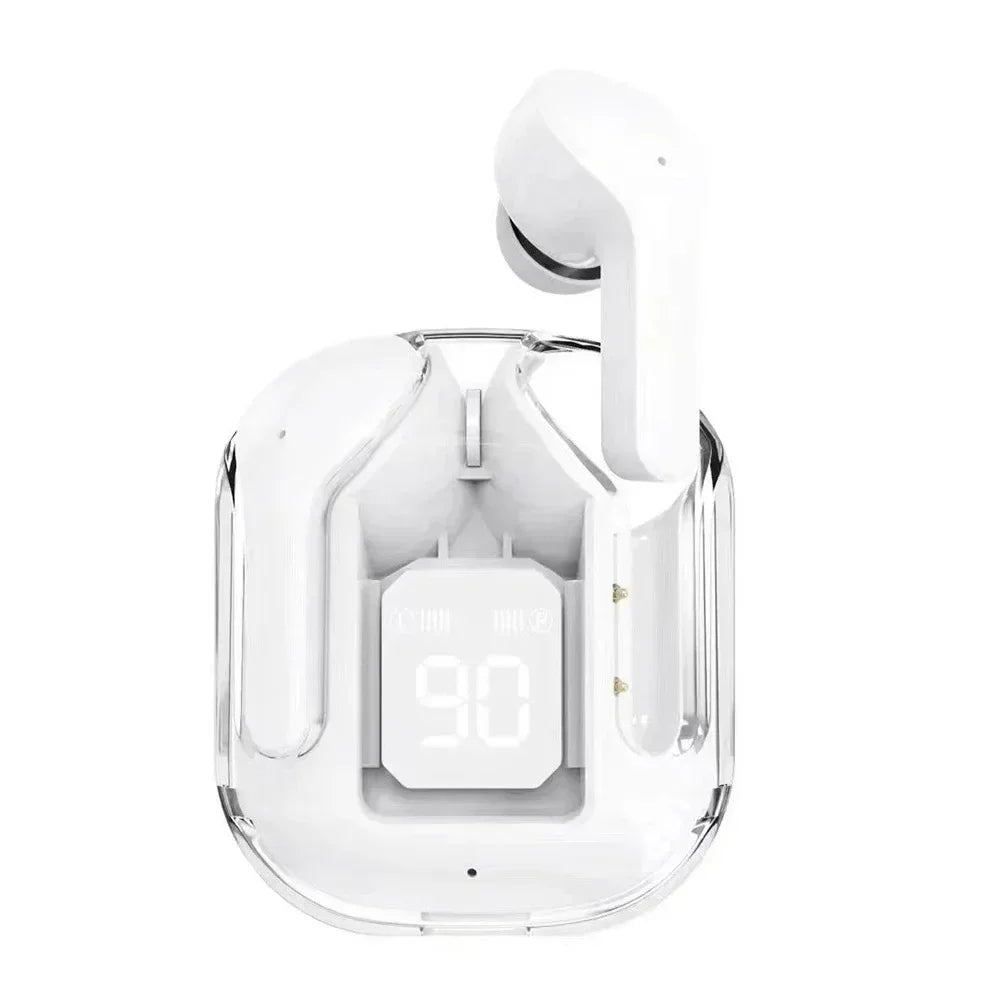 True Wireless Bluetooth Headset Transparent Design with LED Digital Display Stereo Sound TWS Earphones for Sports Working-Air 31