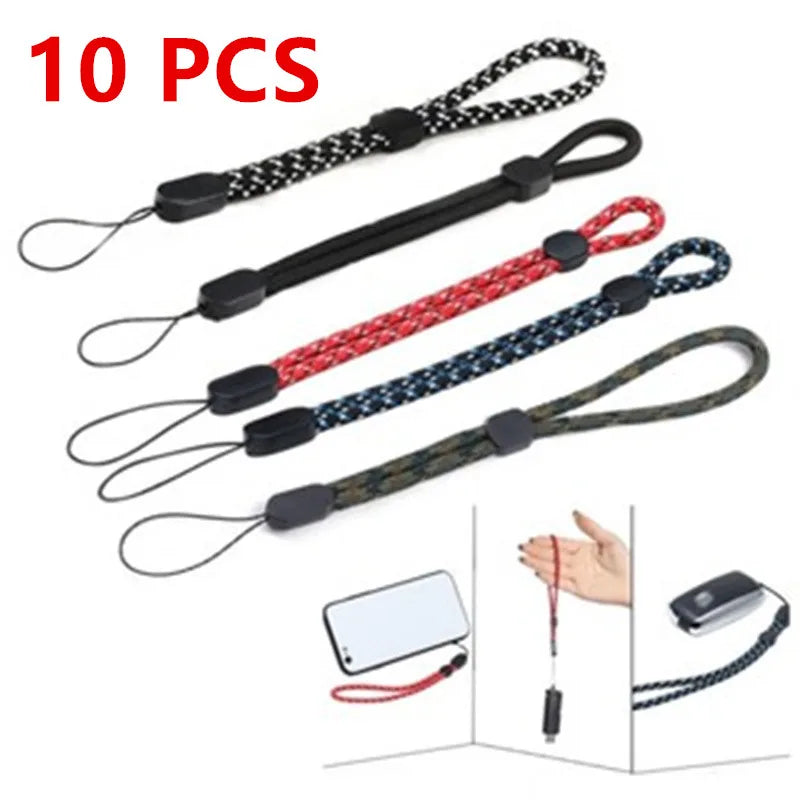 10pcs Adjustable Wrist Strap Hand Lanyard For iPhone Samsung Phone Accessorie micro Camera GoPro USB Flash Drives Keys ID Card