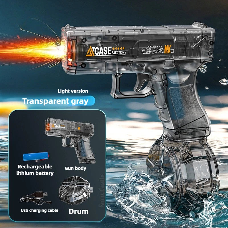 New Water Gun Electric Pistol Shooting Toy Full Automatic Summer Beach Toy For Kids Children Boys Girls Adults