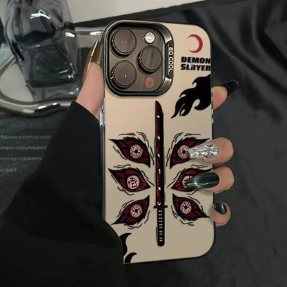 Matte Demon Slayers Anime Phone Case For IPhone 17 17 Air 17Pro 17 Pro Max 16 15 14 13 12 11 Plus 16E Cover Capa Anti-Knock