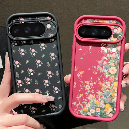 Romantic Flowers TPU Case For Google Pixel 9A 8A 10 8 Pro 10 9 Pro XL 7A Candy Color Silicone Phone Cover For Pixel 7 8 9 Pro