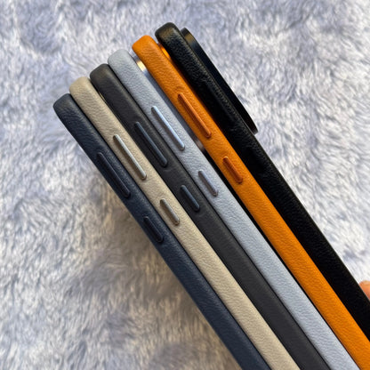 S25 Edge Genuine Leather Phone Case For Samsung Galaxy S25 Edge 5G Metal Lens Bumper Protective Premium Business Hard Cover