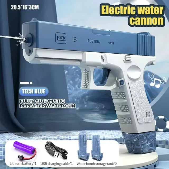 Electric Water Gun Toys Bursts Children's High-pressure Strong Charging Energy Water Automatic Water Spray Children's Toy Guns