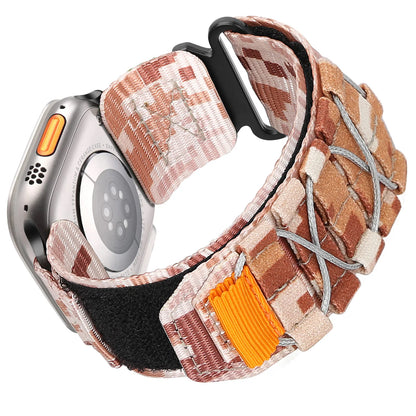 Tactical Strap for Apple Watch Band 49 45mm 44mm 41 40mm Nylon Alpine Trail Loop Bracelet for IWatch Series Ultra 2 9 8 7 5 6 Se