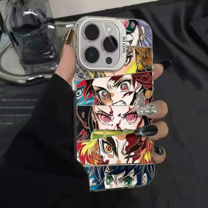 Matte Demon Slayers Anime Phone Case For IPhone 17 17 Air 17Pro 17 Pro Max 16 15 14 13 12 11 Plus 16E Cover Capa Anti-Knock