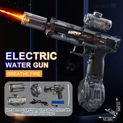 Summer New Ice Mouse Electric Water Gun Pistol Shooting Toy Full Automatic Shoot  Outdoor Toy For Children Boys Girl Adults Gift
