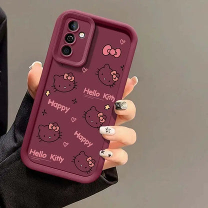 Sanrio Hello Kitty Cute Case for Samsung Galaxy A54 5G A55 A34 A35 A14 A15 A16 A25 A23 A24 A26 A71 A52 A36 A73 A32 Lovely Cover