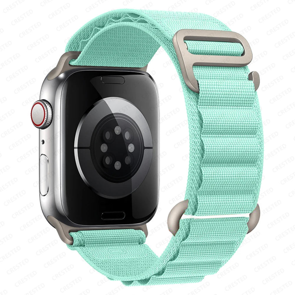for Apple watch Straps 45mm 46mm 49mm 42mm iwatch Band 44mm 41mm 40mm Nylon Alpine bracelet correa Series 10 9 8 7 6 SE Ultra 2