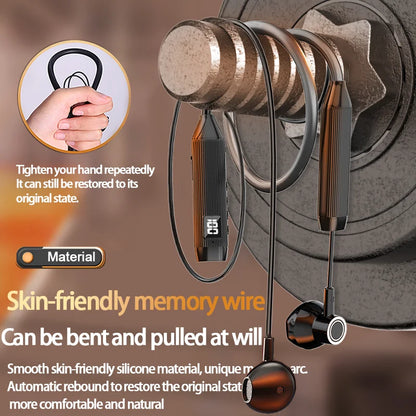 TWS LED Display Super Power Wireless Headphones Bluetooth Earphones Neckband Magnetic Earbuds Sports Headsets Stereo With HD Mic