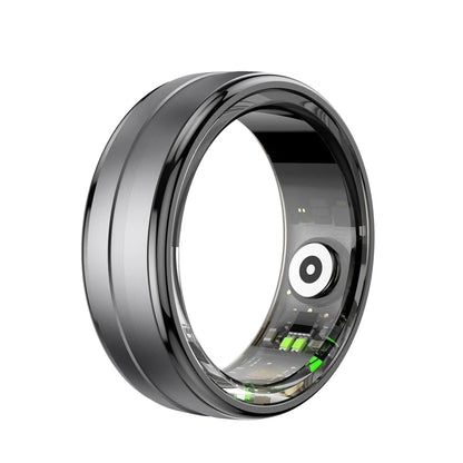 R06 Smart Ring Men Women, Heart Rate And Blood Oxygen Monitor Ip68 5atm Waterproof Bluetooth Connected Wise Multi-sport Mode - covers4phones