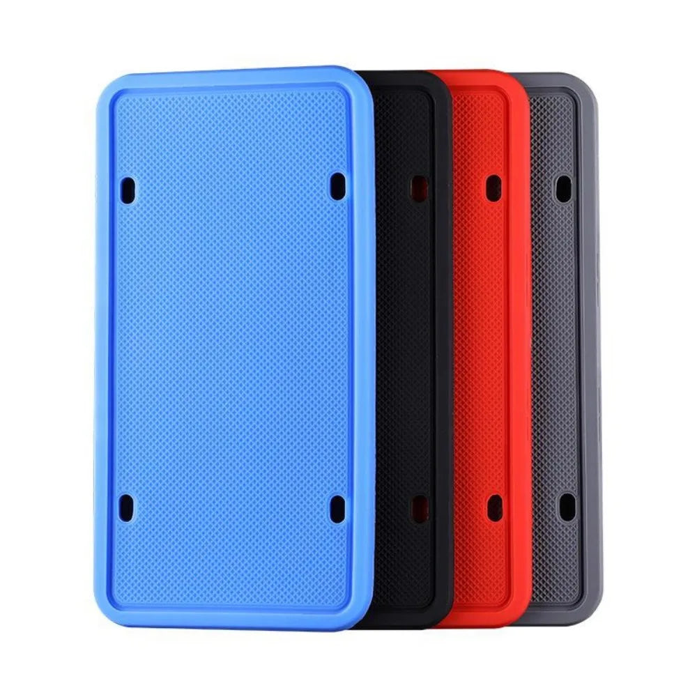 Silicone license plate frame, American and Canadian license plate frame, waterproof, rust proof, without damaging the paint