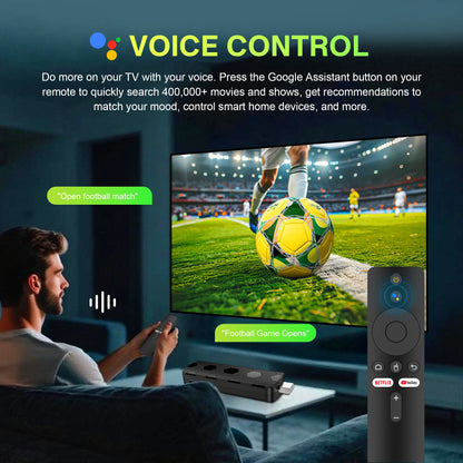 Global Android 14.0 RK3518 Best Selling TV stick Google Voice Remote Wifi 6 BT 5.0 Netflix BT5.0 USB3.0 2GB RAM 16GB ROM TV Box