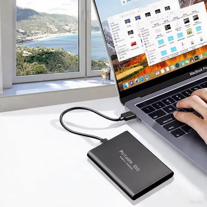 High Speed Portable SSD 1TB 4TB External Hard Drive USB 3.2 Type-C Fast Hard Disk 16TB Mass Solid State Drive for Laptop/PC/MAC