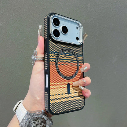Slim Magnetic Striped Pattern Case for iPhone 17 Pro Max Air 16 15 14 13 12 11 for Magsafe Shockproof Ultra Thin Colorful Cover