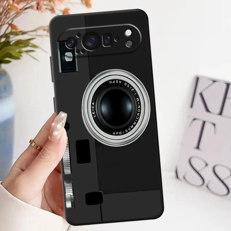 Soft Cover Case for Google Pixel 6 7 8 Pro 10 9 Pro XL 6a 9a 7a 8a Camera Design