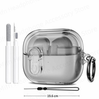 2025 Cover for Buds Pro 3 Funda Buzz3 Pro Galaxy Samsung 3D Transparent Shell Simple Secure Lock Case for Galaxy Buds 3 Pro Capa
