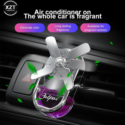 Car Aromatherapy Air Freshener Rotating Propeller Vent Fragrance Aromatherapy Creative Mini Perfume Decoration Accessories