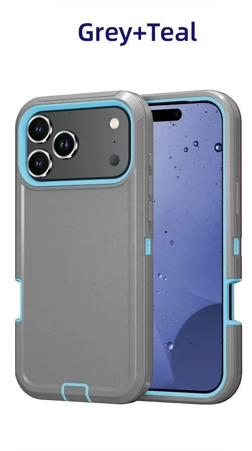 Premium Military Grade Heavy Armor Phone Case for IPhone 17 Air 16 15 14 Plus 13 12 ProMax Pro Shockproof Hard Protective Cover