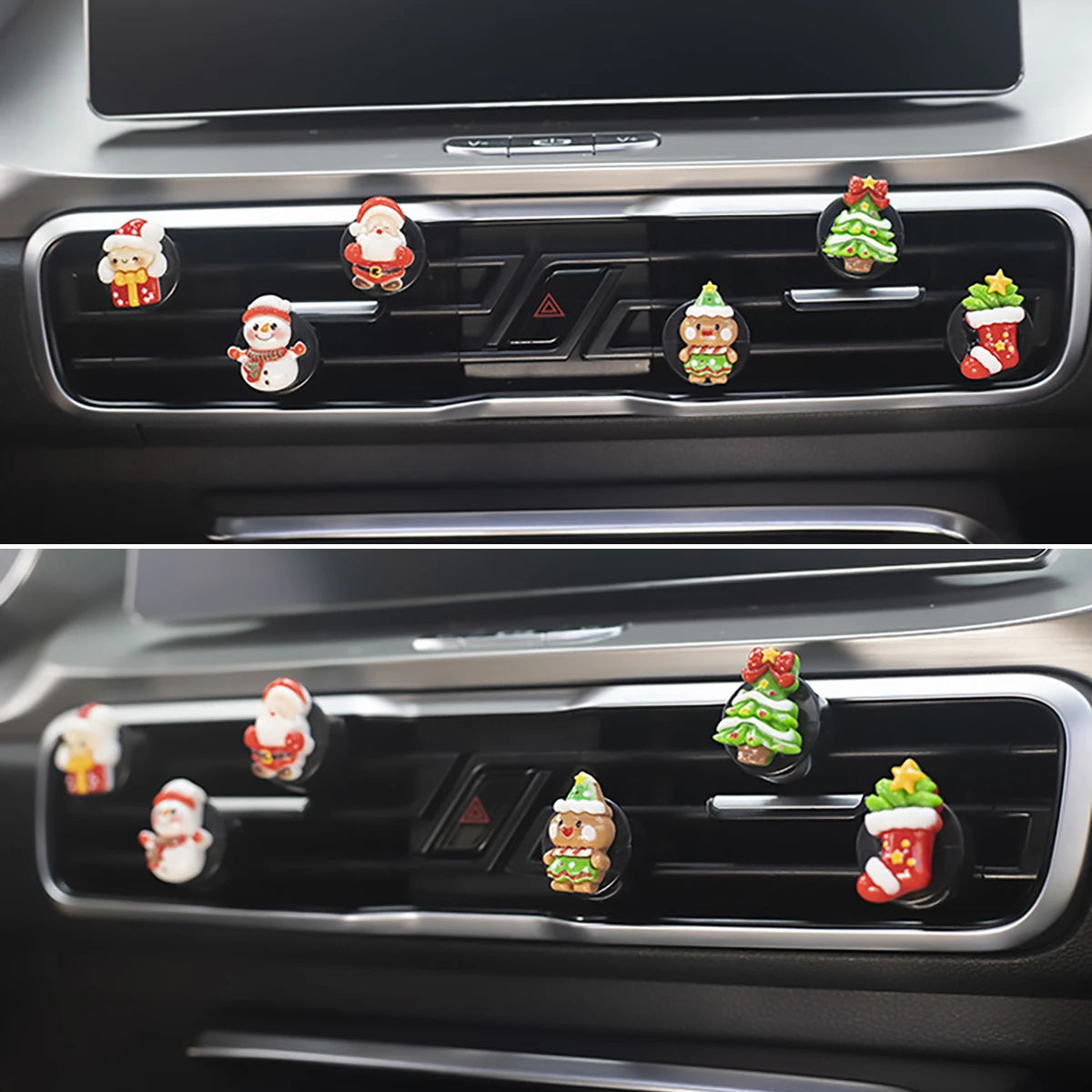 6-piece new Christmas car perfume clip car fragrance clip Christmas car fragrance decoration holiday gift