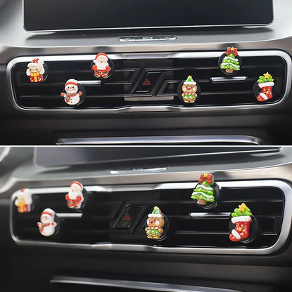 6-piece new Christmas car perfume clip car fragrance clip Christmas car fragrance decoration holiday gift