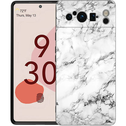 Marble Phone Case For Google pixel 9 8 7 6 Pro 8A 6A 7A 5G Silicone Shockproof Black Cover Fundas