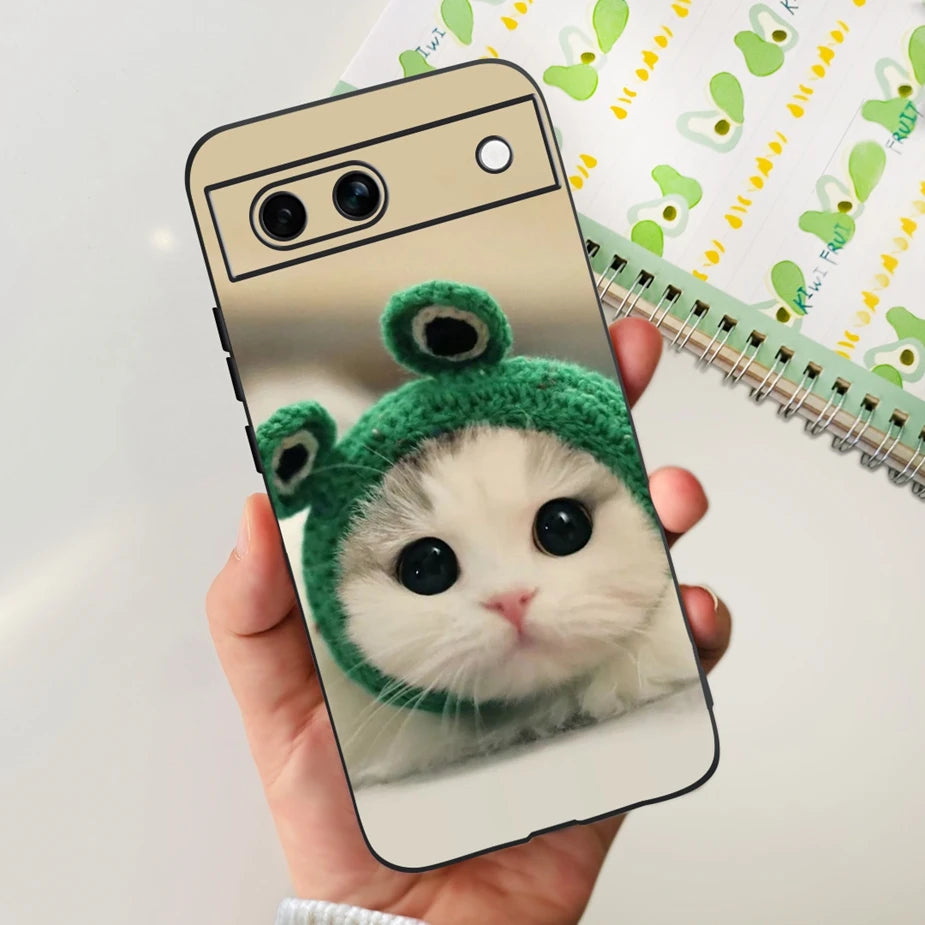 For Google Pixel 8A Case Stylish Painted Cover Soft TPU Shockproof Phone Case For Google Pixel 8 Pro Pixel8A Fundas Coque Bumper