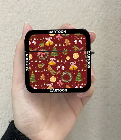 Cartoon Winter Snow Christmas Earphone Case For AirPods Pro2 Landscape Headphone Cover For  AirPods 1 2 3 4 2024 XMAX Gifts