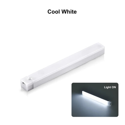 Type C Rechargeable Motion Sensor LED Night Light Wireless Strip Bar Backlight Lamp for Kitchen Cabinet Wardrobe Staircase