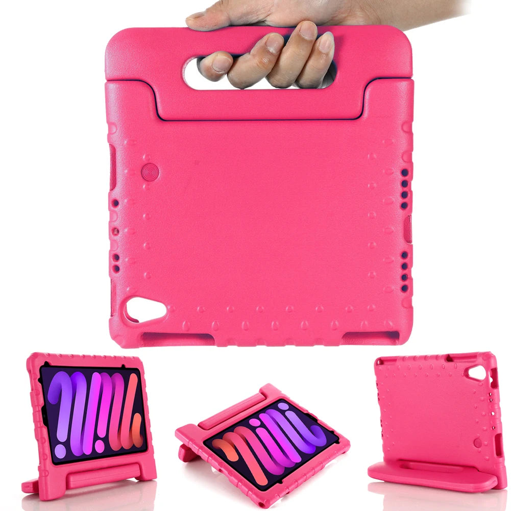 Anti-Drop Hnadle Kids Shockproof Case Cover For iPad Mini 6th 8.3in 2021 - covers4phones