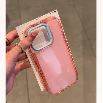 Luxury Jelly Candy Shockproof Case for iPhone 16 15 14 Plus 13 12 11 Pro Max Soft Hit Color Bumper Armor Aesthetic Phone Cover