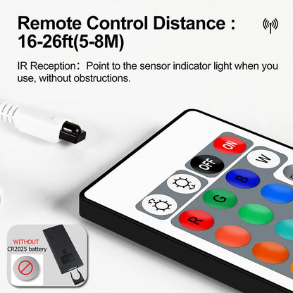 USB LED Neon Rope Lights, RGB Led Strip Lights with Remote, Color Changing Flexible Led Light Strip, Gaming 5V Neon Lights