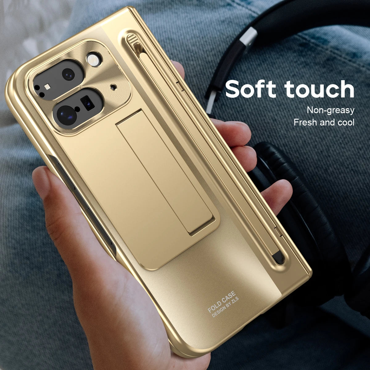 360 Full Protection Hinge Case For Google Pixel 10 9 Pro Fold 2 Touch Pen Folding Cover For Samsung Galaxy Z Fold 7 6 5 4 3