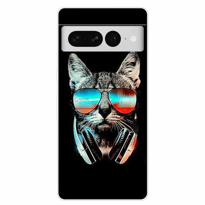 Case for Google Pixel 8 Pro / 7 7Pro Cover Pixel 8Pro Silicone Soft TPU Clear Funda for Google Pixel 8 5G Phone Shells Animals