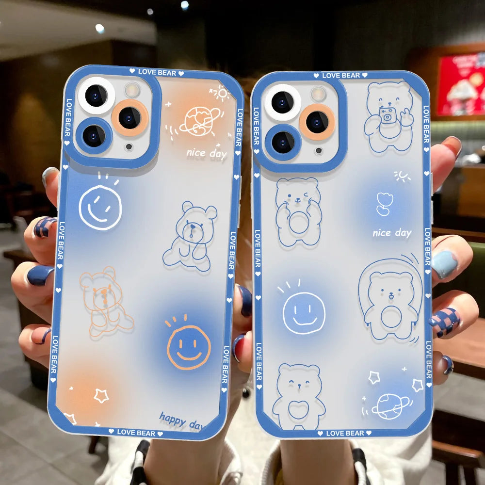 Clear Case For Samsung S23 Ultra S22 Plus S21 S20 FE A54 5G A53 A52S A33 A13 A14 A12 A21S A22 A23 A32 4G A50 A51 M14 Back Cover