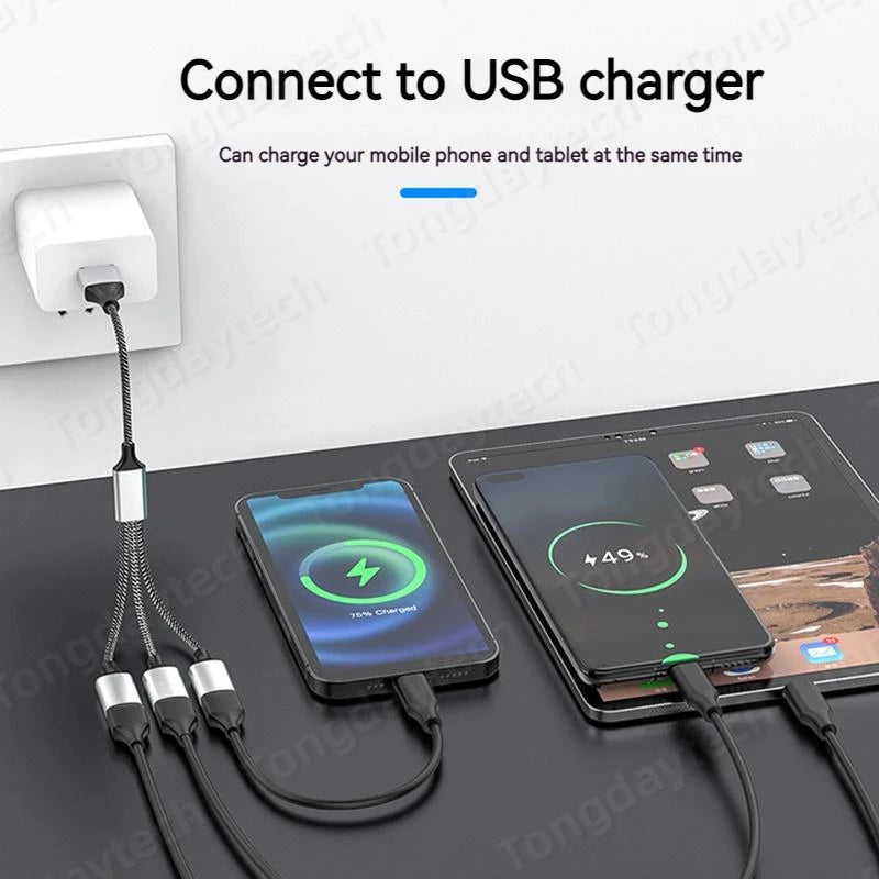 USB Hub Extensions 3 Port Type C Hub USB Splitter Data Transmission High Speed OTG Adapter For Computer Xiaomi Macbook Pro Air