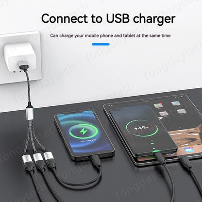 USB Hub Extensions 3 Port Type C Hub USB Splitter Data Transmission High Speed OTG Adapter For Computer Xiaomi Macbook Pro Air