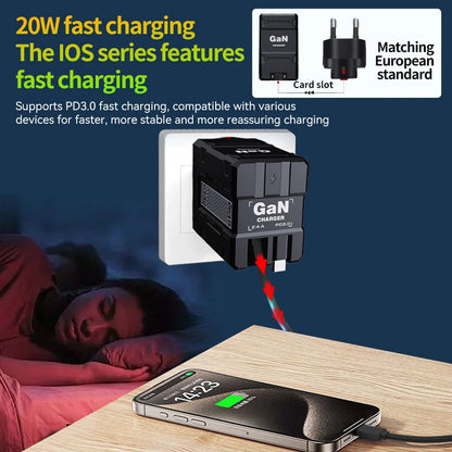 Xiaomi GAN 20W Ultra Fast Charger Type C Lighting PD 3.0 Mobile Phone Charging US/EU/UK Plug For iPhone Samsung Huawei Xiaomi