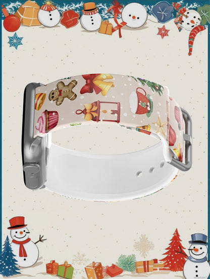 Christmas Small cake gingerbread man For Apple Watch Band 45 mm 44 40 41 38 42mm Bracelet iWatch Series 7 6 3 se 8 9 10 11 Ultra