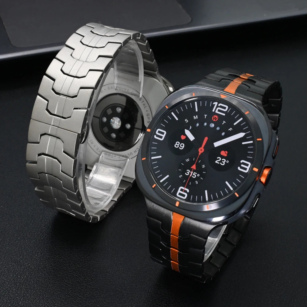 Titanium Band for Samsung Galaxy Watch Ultra 2025 Men Bracelet Luxury Metal Strap for samsung 7 ultra GALAXY ULTRA 47MM Correa