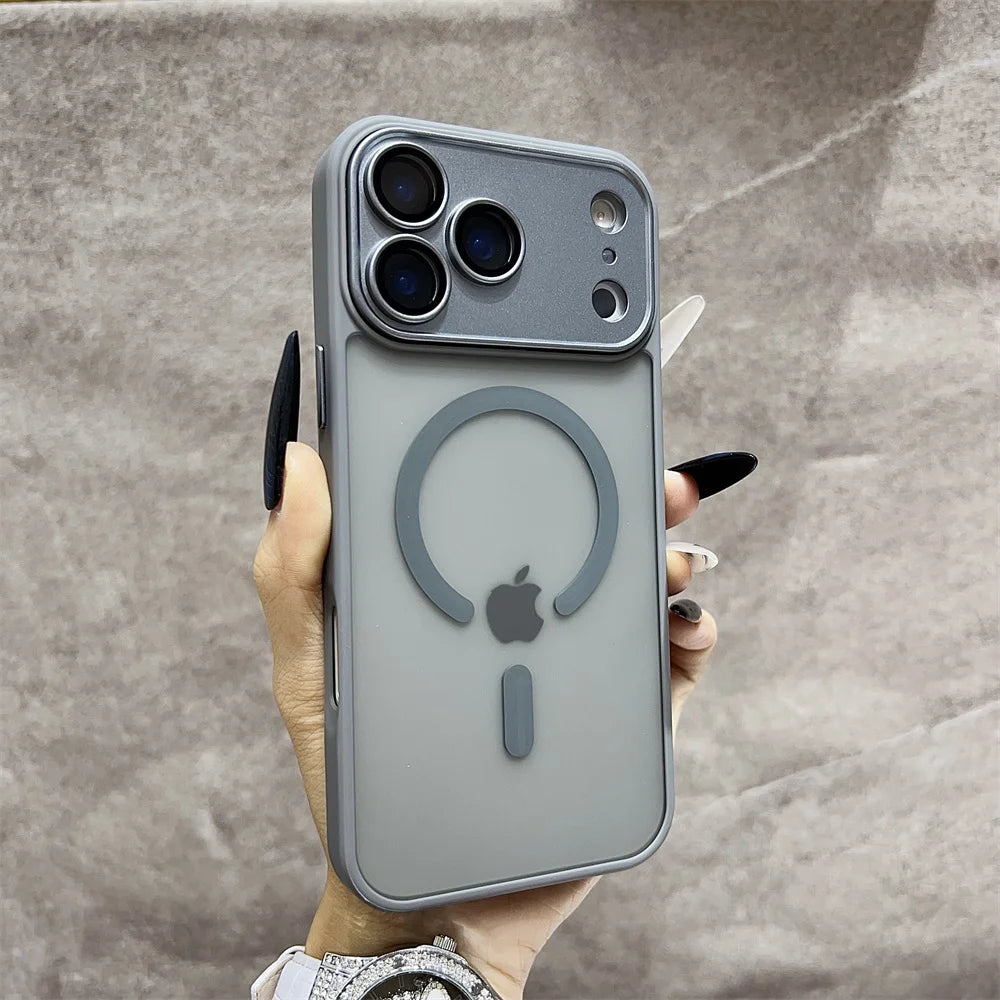 Matte Magnetic Translucent  Wireless Charge Phone Case For iPhone 17 Air 16 15 14 13 12 11 17 Pro Max Magsafe Must-Haves  Cover